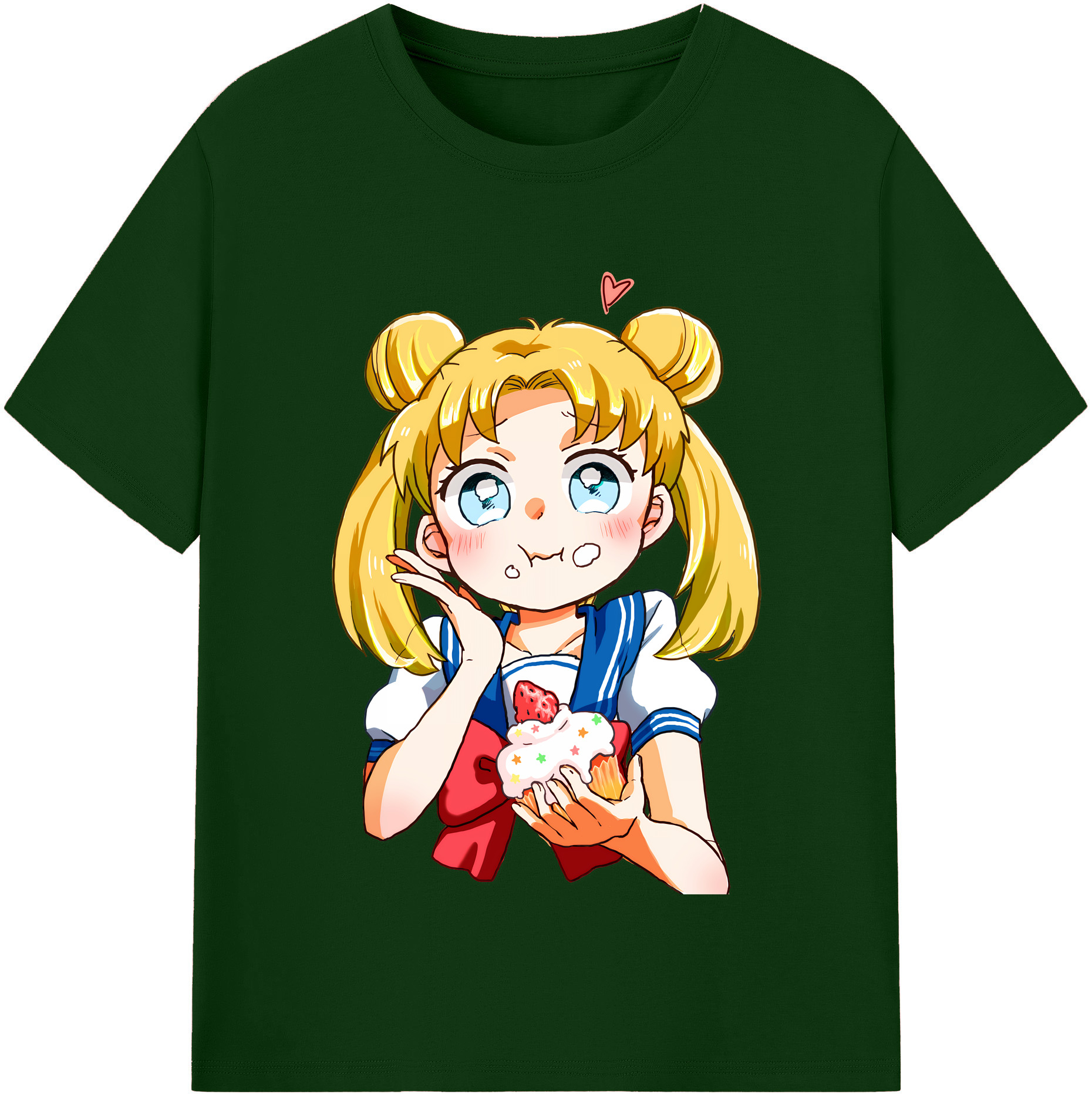 （画像用） 美少女戦士セーラームーン 愛野 美奈子 あいの みなこ Sailor Moon Aino Minako 綿100％半袖Tシャツ（フロントプリント）